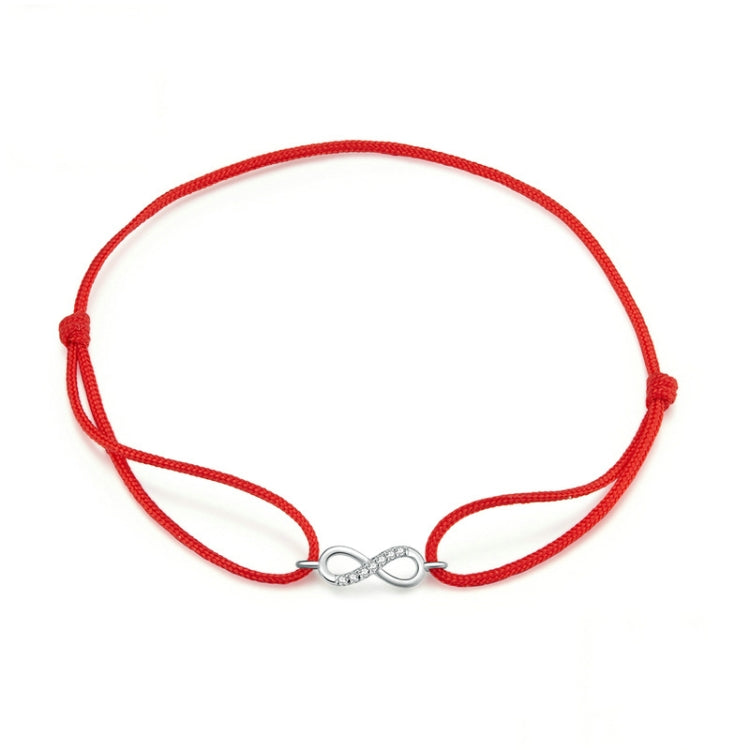Bracelet mode en argent sterling S925 avec cordon rouge pour filles, SCB176