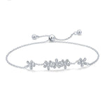 Bracelet en argent sterling S925 pour femme, motif marguerite, SCB084