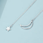 Collier Étoiles Lune en Argent Sterling S925, SCN108