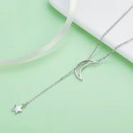 Collier Étoiles Lune en Argent Sterling S925, SCN108