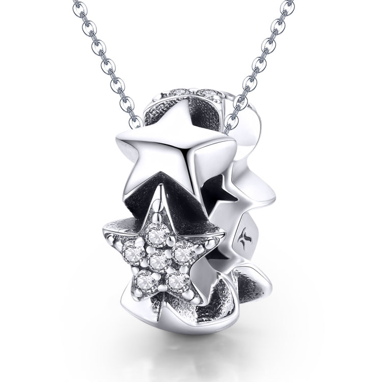 Pendentif étoile en argent sterling S925 avec zircons incrustés pour collier ou bracelet