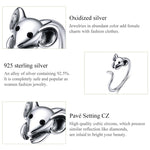 Bague ouverte en argent sterling S925, motif rat du zodiaque chinois du Nouvel An, SCR632