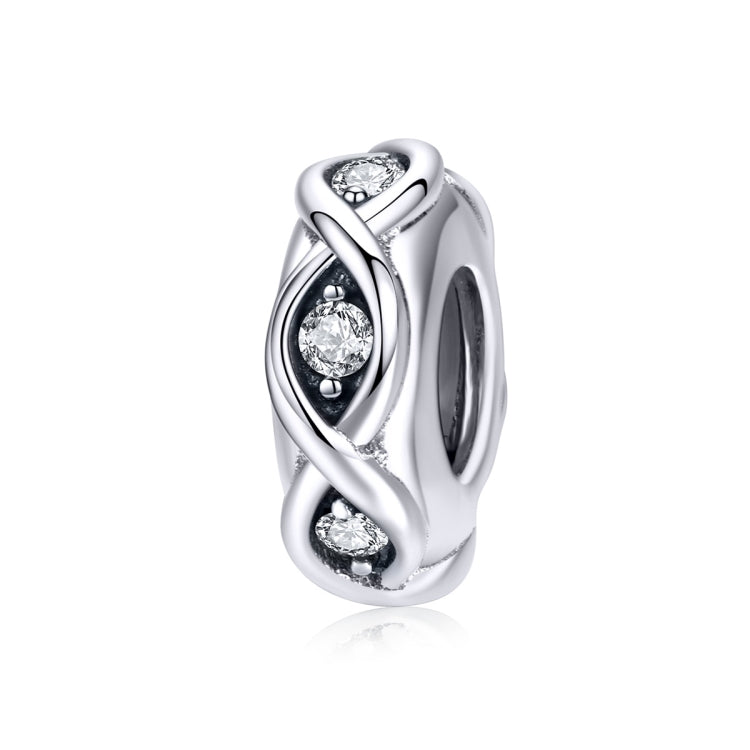 Perles en argent sterling S925, zircon, pour bracelet DIY, SCC1153