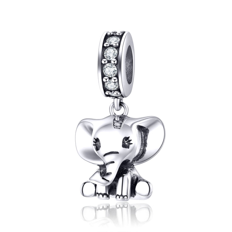 S925 Argent Sterling Éléphant Animal Pendentif DIY Accessoires Bracelet