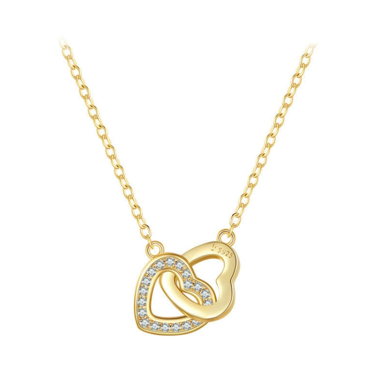 Collier femme en argent sterling S925 « Love », SCN181, SCN181 (Or)
