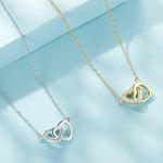 Collier femme en argent sterling S925 « Love », SCN181, SCN181 (Or)