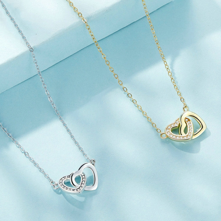 Collier femme en argent sterling S925 « Love », SCN181, SCN181 (Or)
