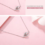 Collier femme en argent sterling S925 « Love », SCN181, SCN181 (Or)