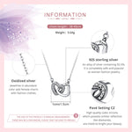 Collier femme en argent sterling S925 « Love », SCN181, SCN181 (Or)