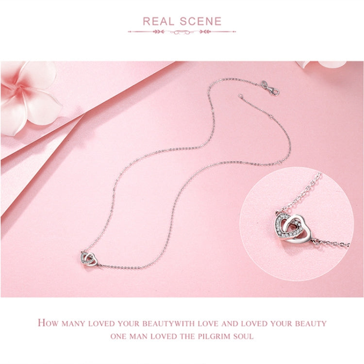 Collier femme en argent sterling S925 « Love », SCN181, SCN181 (Or)