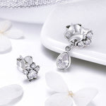 Boucles d'oreilles rétro pour femme en argent sterling S925 motif chat, SCE424