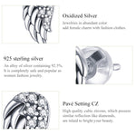 Boucles d'oreilles ailes en argent sterling S925, boucles d'oreilles fantaisie, SCE882