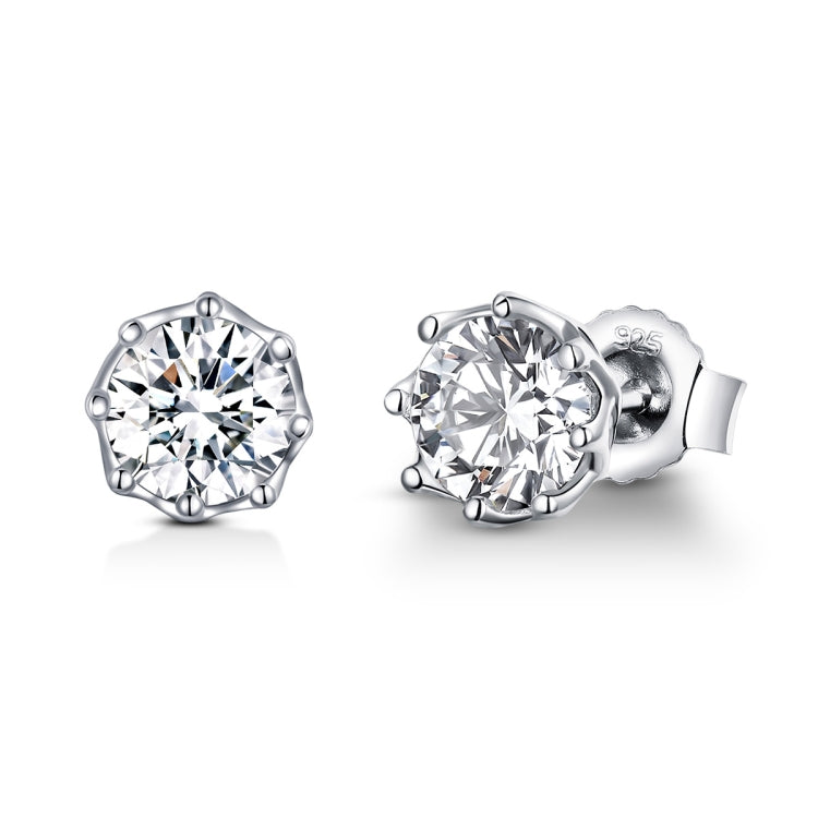 Boucles d'oreilles clous en argent sterling S925, boucles d'oreilles zircon, SCE499
