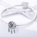 Accessoires de perles à motif creux en argent sterling S925, accessoires de bracelet de perles DIY, SCC718