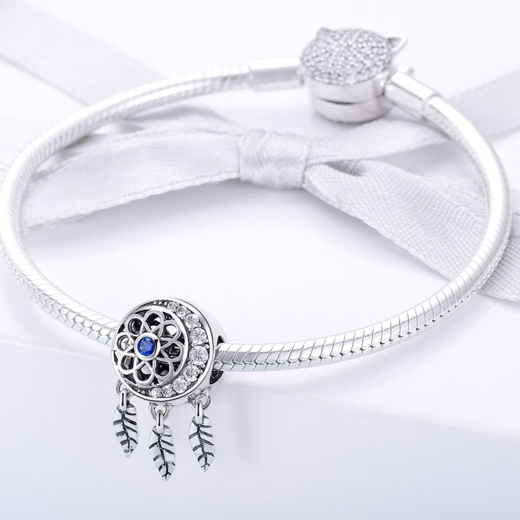 Accessoires de perles à motif creux en argent sterling S925, accessoires de bracelet de perles DIY, SCC718