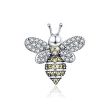 Perles en argent sterling S925, bracelet abeille DIY, accessoires de bijoux perlés, SCC1194
