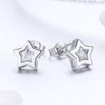 Boucles d'oreilles étoiles à faire soi-même en argent sterling 925, SCE437