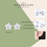 Boucles d'oreilles étoiles à faire soi-même en argent sterling 925, SCE437