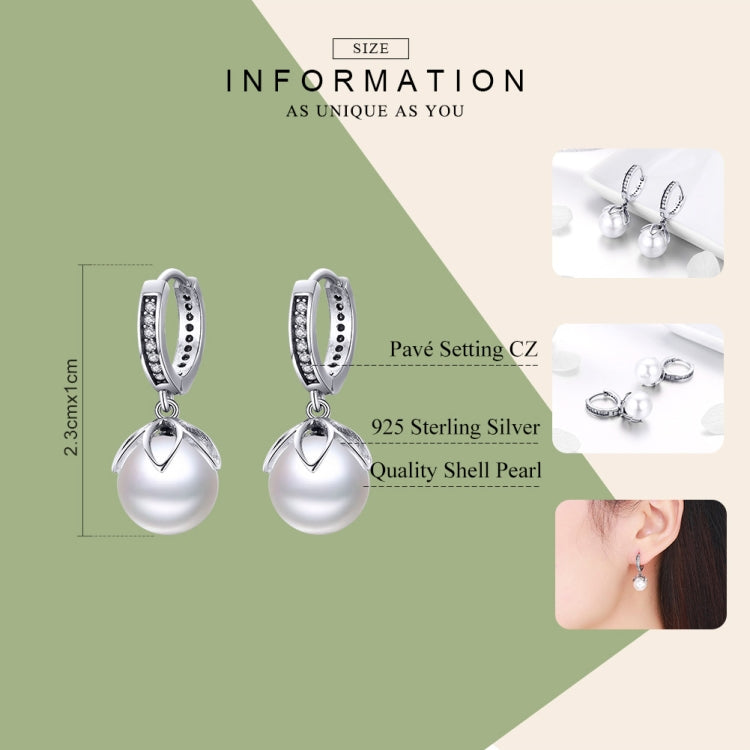 Boucles d'oreilles rondes en coquillage, simples, pour femmes, en argent, SCE482