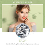 Accessoires de Perles de Bracelet Collier Bricolage Creux Perlé en Argent Sterling S925 Plage