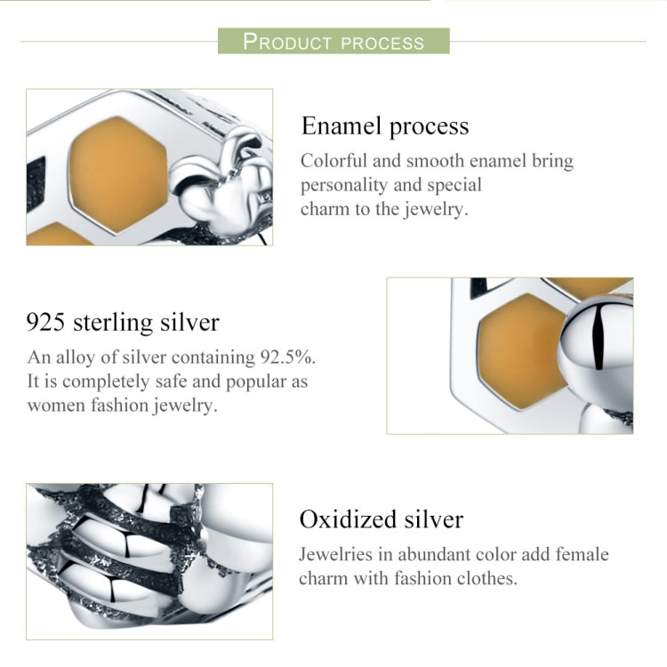 Accessoires de bracelet de perles DIY en argent sterling S925, accessoires de perles personnalisées en forme de nid d'abeille