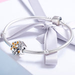 Accessoires de bracelet de perles DIY en argent sterling S925, accessoires de perles personnalisées en forme de nid d'abeille