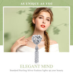 Perles en argent sterling S925 en forme de cœur d'amour, SCC722