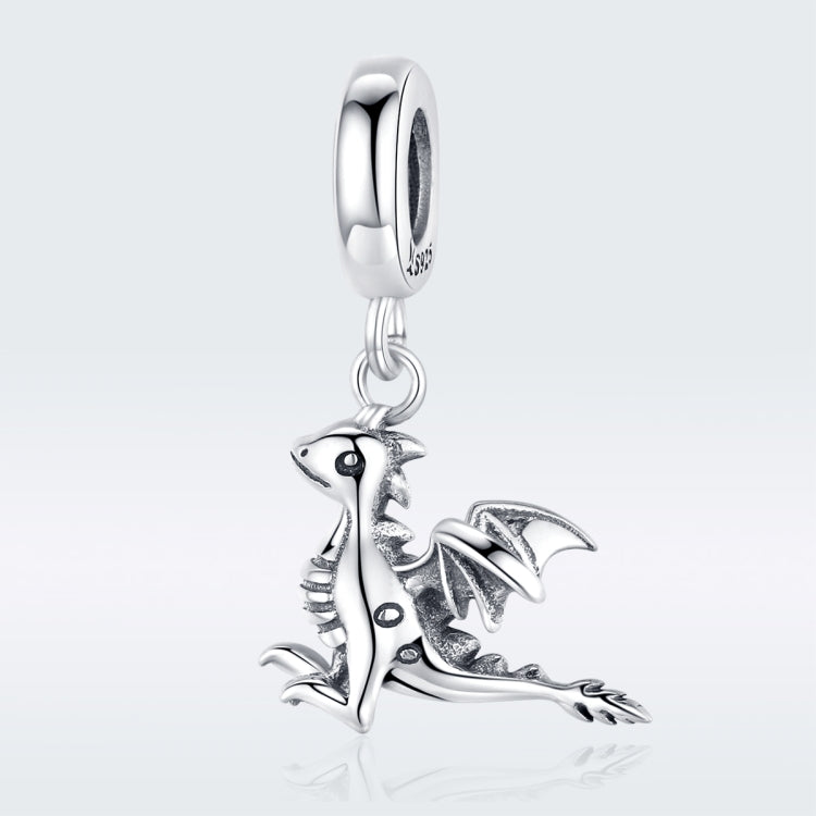 Pendentif en argent sterling S925 Drogon Breloque dinosaure Accessoires de bracelet DIY, SCC1322