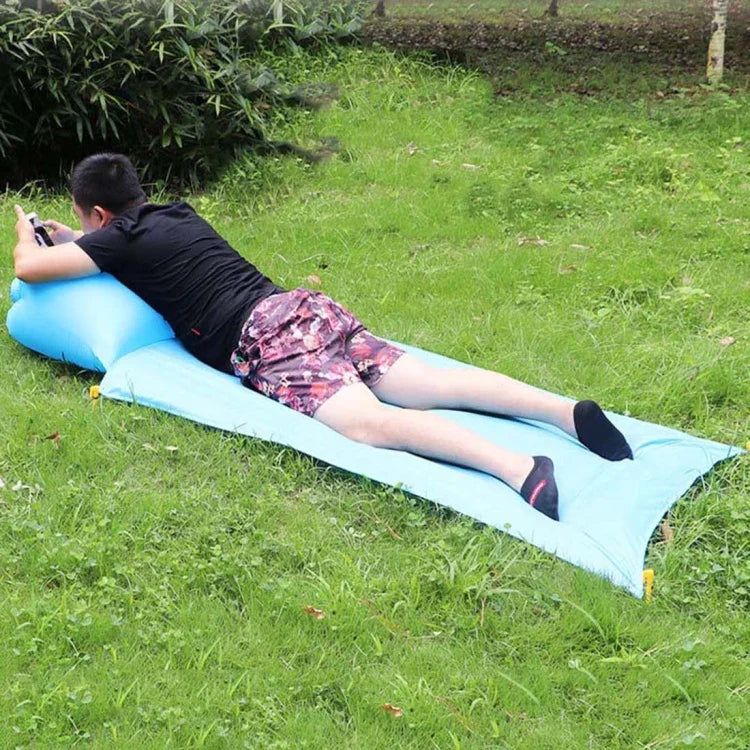 Coussin d'air imperméable d'extérieur, tapis de pique-nique portable, tapis de sol pour sable, plage, herbe, simple, double, pour quatre personnes