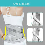 Orthèse lombaire médicale respirante et chaude avec support en plaques d'acier, S, M, L, XL, XXL