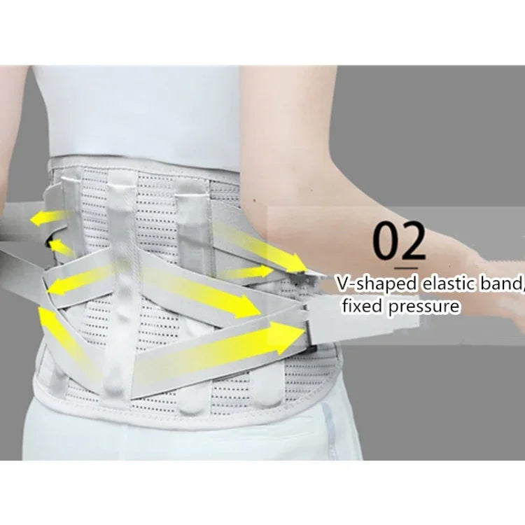 Orthèse lombaire médicale respirante et chaude avec support en plaques d'acier, S, M, L, XL, XXL
