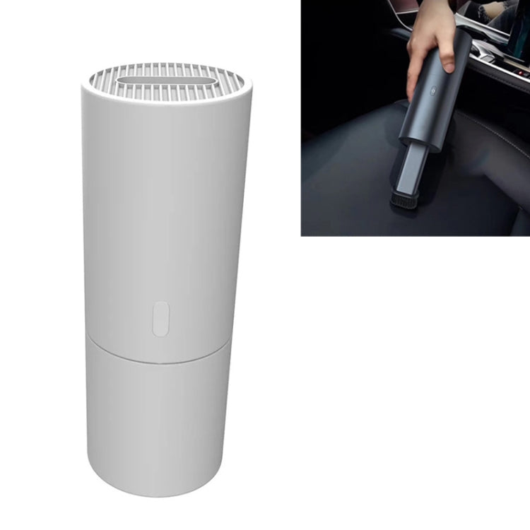Mini aspirateur portatif créatif Recharge USB Haute puissance, Gris sidéral, Blanc pur