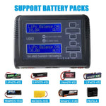 Chargeur de batterie au lithium équilibré HTRC C240, chargeur de jouets d'avion télécommandé, prise UE