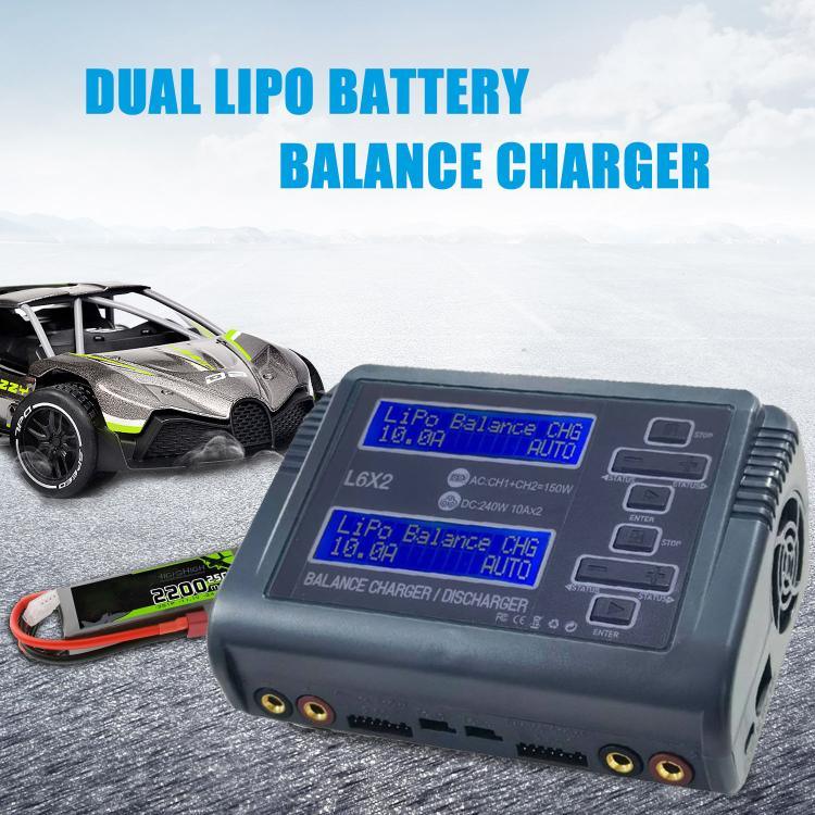 Chargeur de batterie au lithium équilibré HTRC C240, chargeur de jouets d'avion télécommandé, prise UE