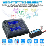Chargeur de batterie au lithium équilibré HTRC C240, chargeur de jouets d'avion télécommandé, prise UE