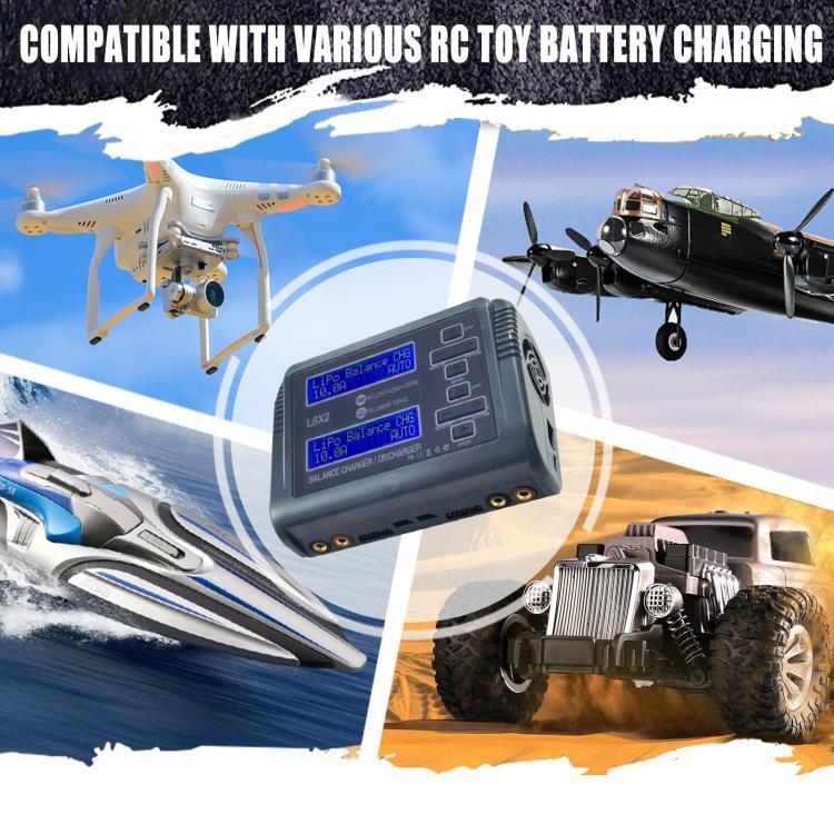 Chargeur de batterie au lithium équilibré HTRC C240, chargeur de jouets d'avion télécommandé, prise UE
