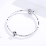 Perles Empreinte d'Animal en Argent Sterling S925 Accessoires de Bracelet DIY
