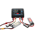 Chargeur de batterie au lithium pour avion miniature HTRC T240 Touch Balance, voiture télécommandée, jouet, prise UE, prise US
