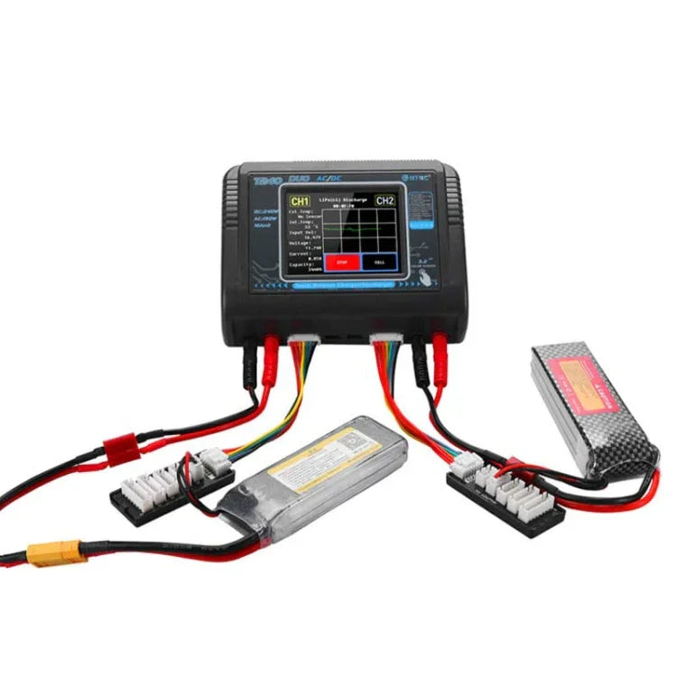 Chargeur de batterie au lithium pour avion miniature HTRC T240 Touch Balance, voiture télécommandée, jouet, prise UE, prise US