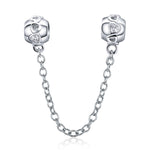 Chaîne de sécurité S925 en argent sterling, petite, mignonne, polyvalente, avec personnalité