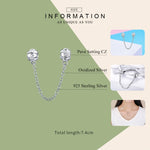 Chaîne de sécurité S925 en argent sterling, petite, mignonne, polyvalente, avec personnalité