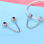 Chaîne de sécurité S925 en argent sterling, petite, mignonne, polyvalente, avec personnalité
