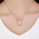 Chaîne de sécurité S925 en argent sterling, petite, mignonne, polyvalente, avec personnalité