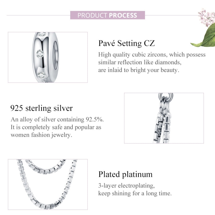 Accessoires de bracelet DIY en argent sterling S925, chaîne de sécurité à double couche simple, SCC1419