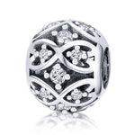 Accessoires de bracelet élégant à perles en argent sterling S925 à faire soi-même, SCC732