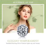 Accessoires de bracelet élégant à perles en argent sterling S925 à faire soi-même, SCC732
