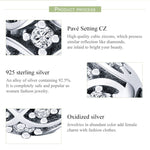 Accessoires de bracelet élégant à perles en argent sterling S925 à faire soi-même, SCC732