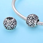 Accessoires de bracelet élégant à perles en argent sterling S925 à faire soi-même, SCC732