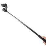 Stabilisateur à cardan 3 axes portable pour perche à selfie GoPro, longueur d'extension : 19 cm à 73 cm