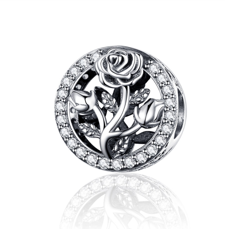 Accessoires de bracelet DIY en argent sterling S925, avec perles en forme de rose, SCC1189